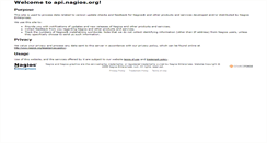 Desktop Screenshot of api.nagios.org