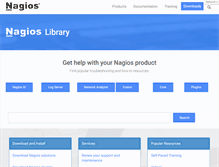 Tablet Screenshot of library.nagios.com